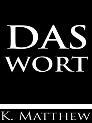 cover image of Das Wort